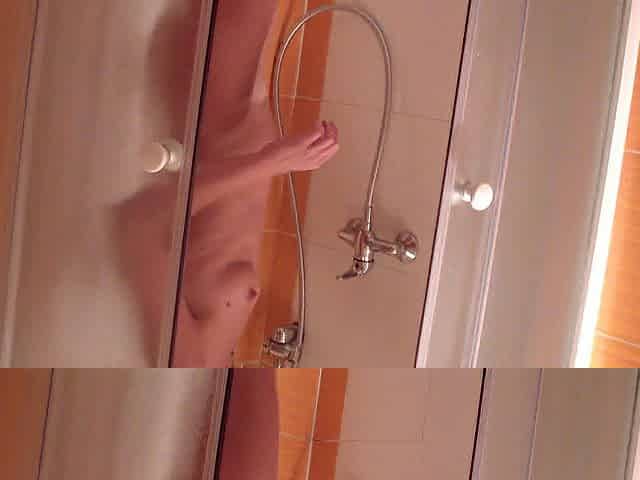 Erotic solo shower show