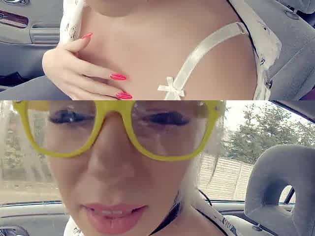 Spontaneous Unfathomable Blow Job during the time that Driving a Car and Cum Play 60FPS
