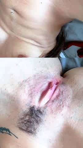Amateur brunette wanking toying