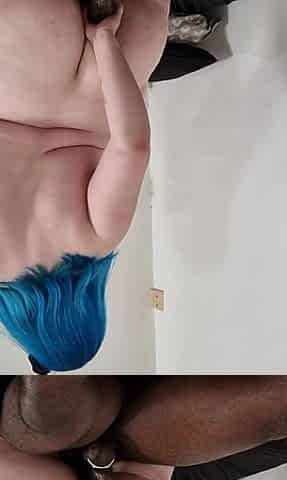BBW Goth Rides Dick in Her Ass - Alice Mayflower