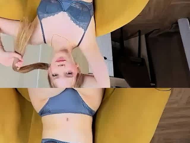 Blonde teen Sierras first erotic masturbation video