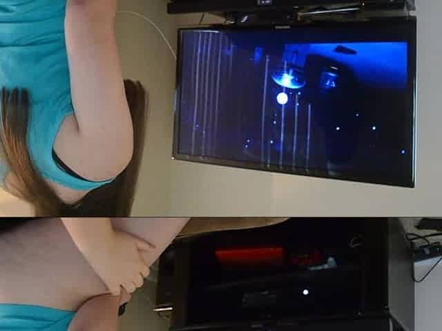 Playing Halo While Riding Courtney's Face