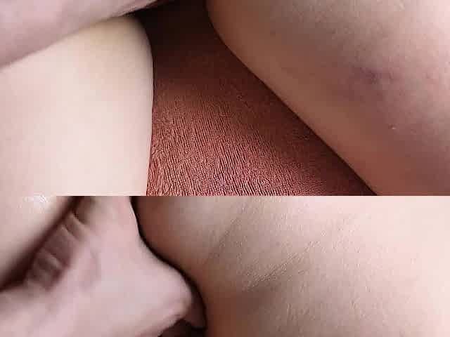 Oil massage of hawt booty and vagina with penetration