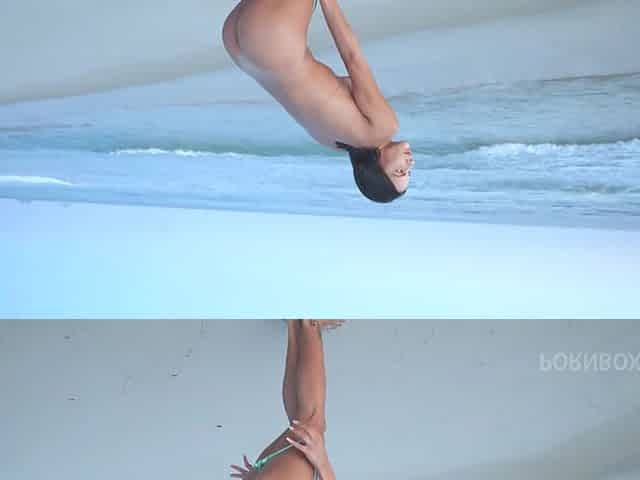 Very Horny Brazilian Beauty, Debora Andrade Fucks At The Beach