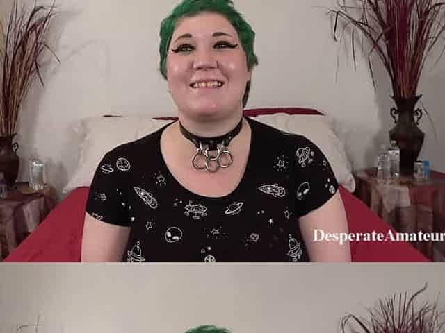 hot green hair chubby