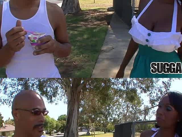 Large Melons and Booty Black Codi Bryant Merits a BBC