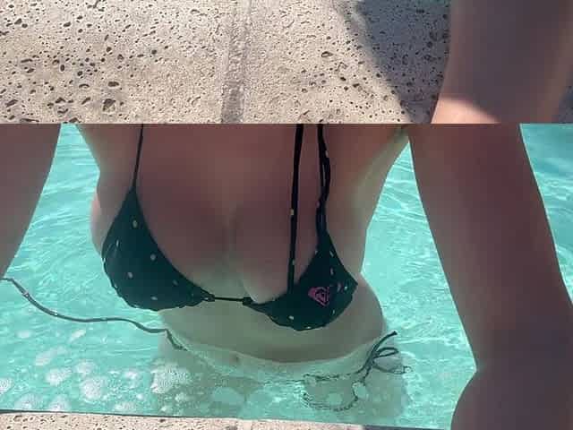 Italian Big Tits Artemisia Love Showing Her Hot Body and Big Tits in a Pool