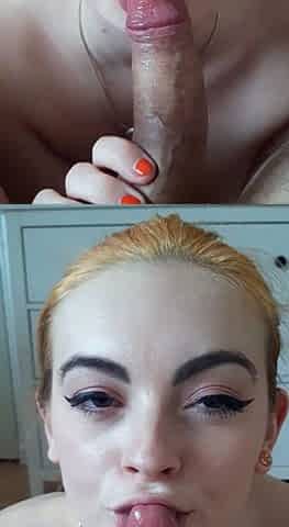 Blonde teen Kiara Knight hot POV blowjob and fucking on cam
