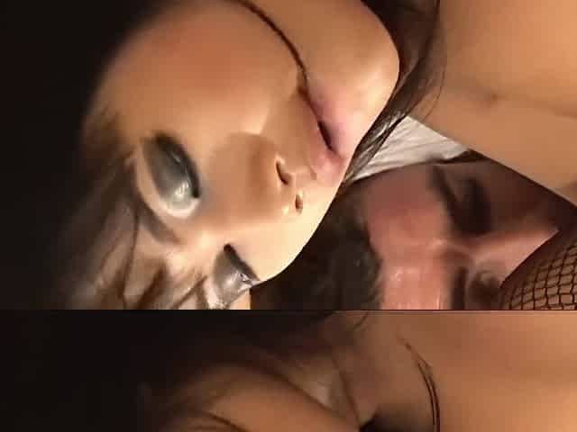 Asian Brunette In A Threesome