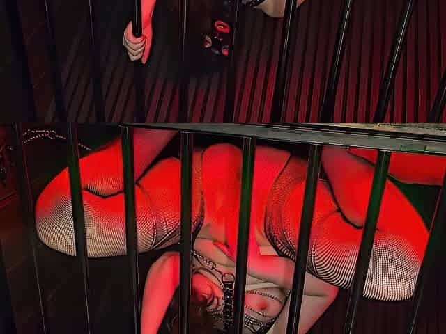 Swedish Sub Squirts From Sex Swing In Dungeon