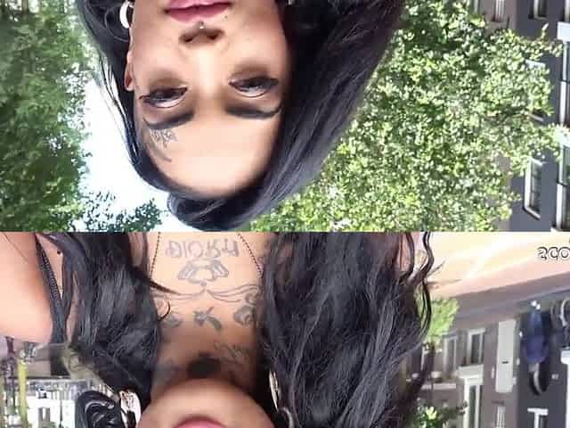 German Scout - Brown Dutch Inked Instagram Model Cutie Bibi Pick Up To Coarse Bang For Money