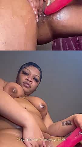 I love touching my black vagina