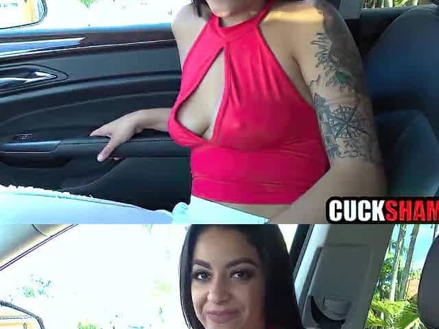 Cuckold spouse enjoys watching latin babe wife banged by large wang