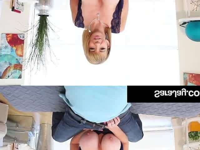 Sweet PAWG MILF Sara Jay Milks Hard Cock on her Busty Boobs