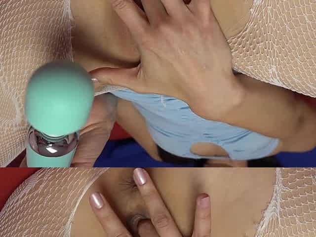 Isabel Love gets her slit stuffed with a vibrator in a steamy scene.