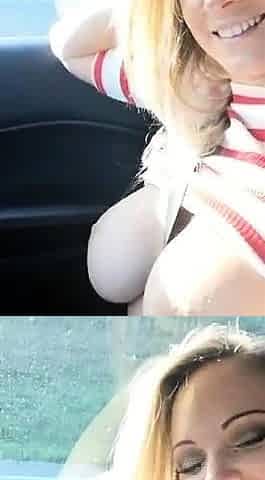 Little blowjob in the tailback