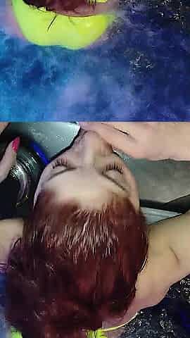 Fellatio in Jacuzzi, Cum on Face and in Throat