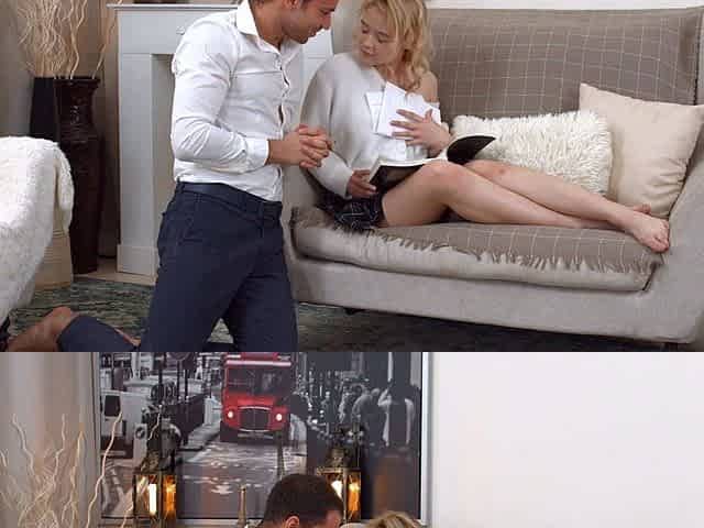 Huge cock for hot blonde