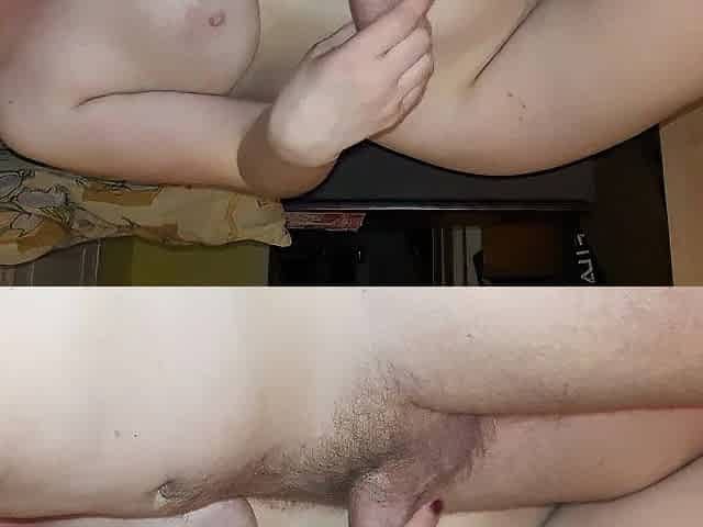 Real pair homemade blow job