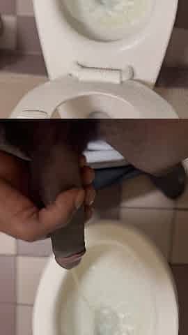 BBC Pissing with lots of CUM