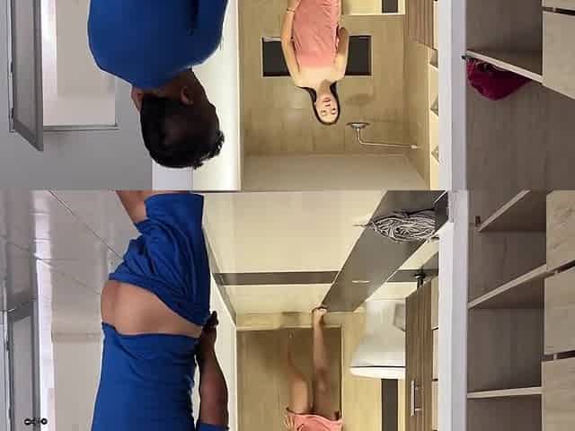 I Get Horny From Sneaking At My Big Ass Stepsister While Shes Showering; I Get Horny To See Her Huge Wet Ass
