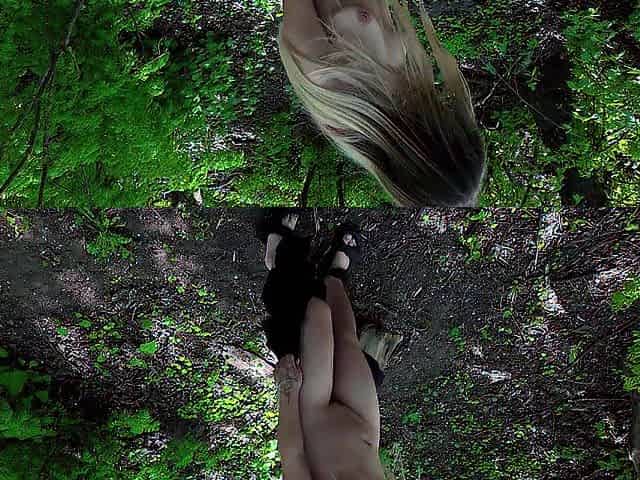 Virgin masturbation in the woods, publicly screwing myself with my fingers in my twat. 4K 60FPS