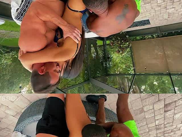 Hot Lalin girl Gets Pounded and DVP Interracial by the Pool