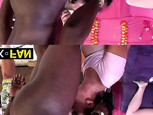 Tory Lane And Siri Dahl Share Fan's Ebony Dick In BTS Recording!