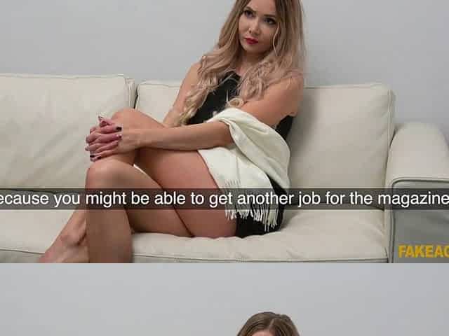 FULL CASTING with Tall Blond with jaw dropping FLAWLESS BODY - Fake Agent