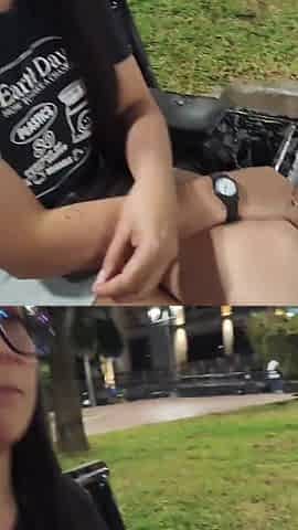 I meet a glamorous Colombian woman I don't know in a park and take her home.