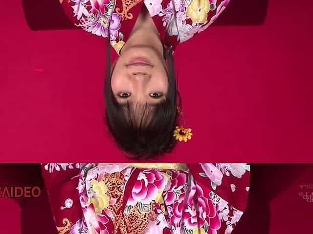 Chiharu seduces in kimono with passionate JAV scene