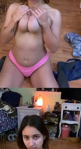 Busty brunette bitch with big boobs