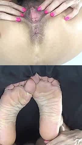 Beautiful Mature Vagina Close up on Bed