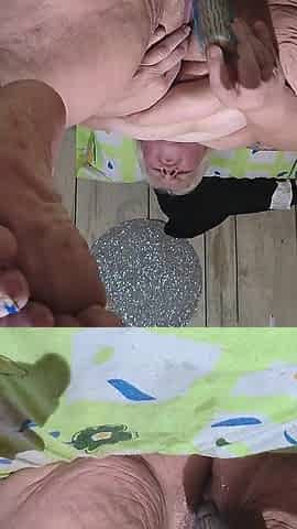 Kinky Whore Fucks a Brush