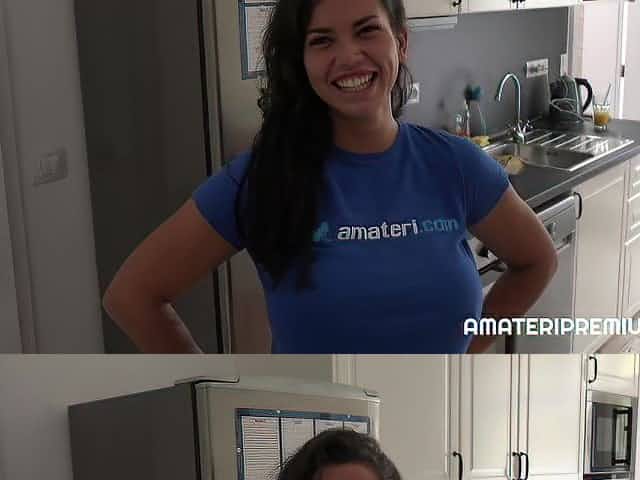 Hot brunette picked up for sex on dating site