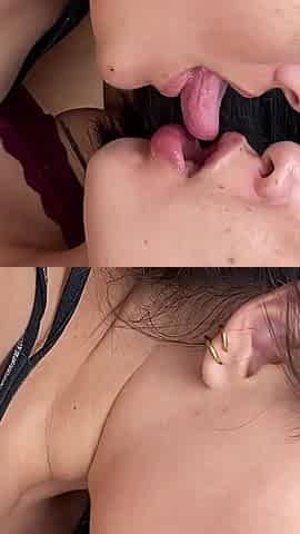 My Stepsister Kisses Me with Her Tongue, Which Is Very Big
