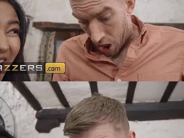 BRAZZERS - Rae Lil Ebony Doesn't Hesisate To Ride Her Bf Brother's Massive Jock Right Behind His Back