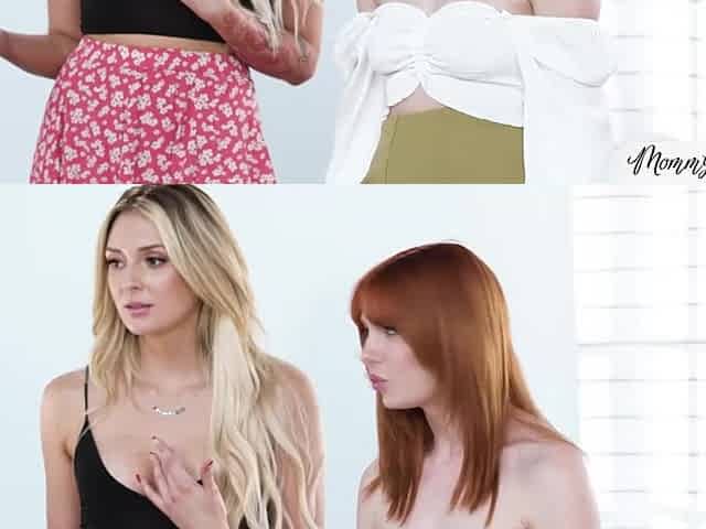 Lesbian Stepmoms and stepdaughters 4some