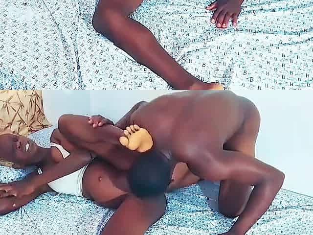 Afro preggo woman likes screw