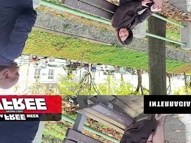 INTERRACIAL VISION - Strangers Huge BBC Stretches Fotinas Taut Booty Raw
