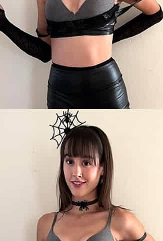 Small titted brunette amateur anal nailed at home