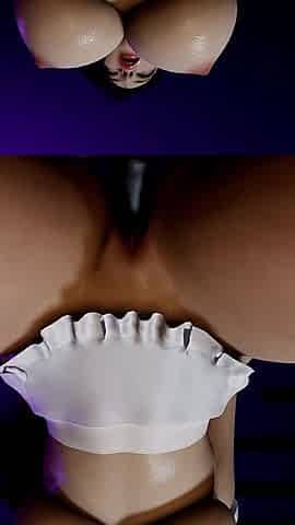 3D Huge Boobs Slut Korean Whore Got Fucked by Dildo
