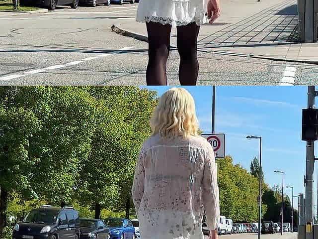 On the road in chastity at the Reim Arcaden