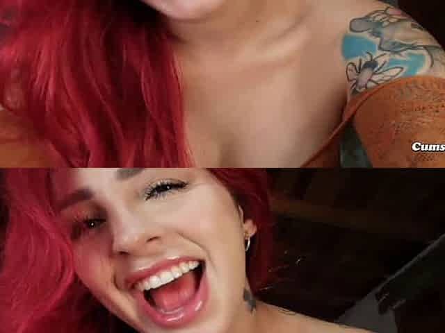 Thick Redhead Fucks Her Dripping Pussy On Cam