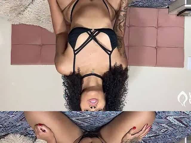 Youthful woman orgasms and gets very horny during the time that masturbating her little booty - JOI