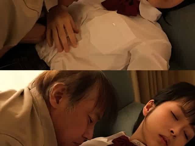 Old man fucks young teen and cum inside her