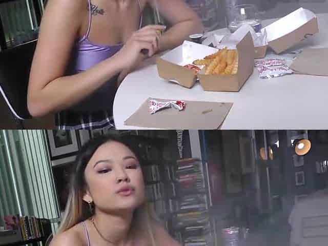 Lulu Chu - Cheats On Fiance With Much Older Man Teases And Then Eats Cum!