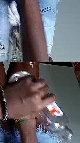 Oiling up Chocolate Step-ma'z Sexxxy Thighs & Thigh Fucking Her 1nce Again