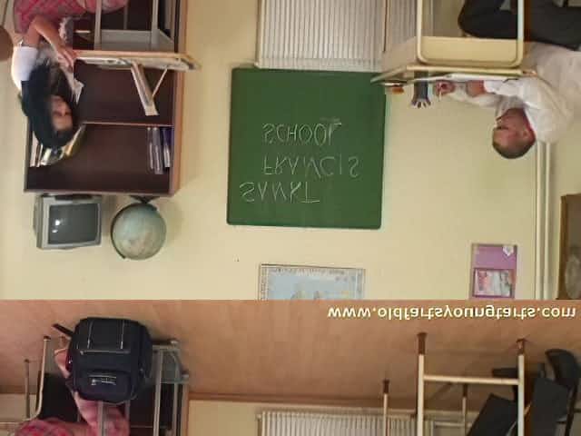 Instead of doing an extra assignment she gives her teacher some pussy