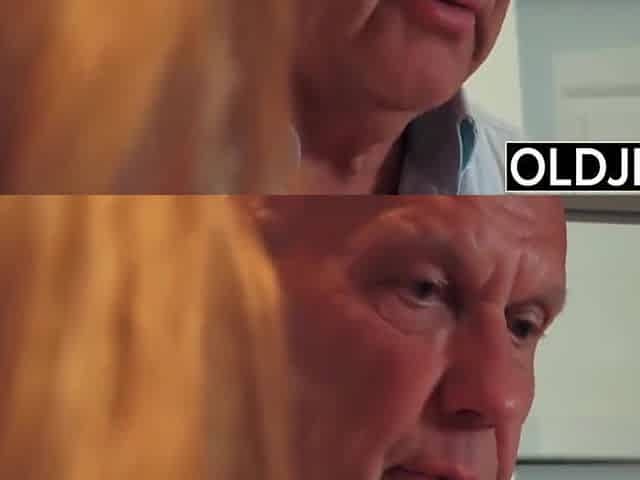 18 Has Anal Sex With Grandpa And She Grind His Dick Until He Jizzes On Her Face